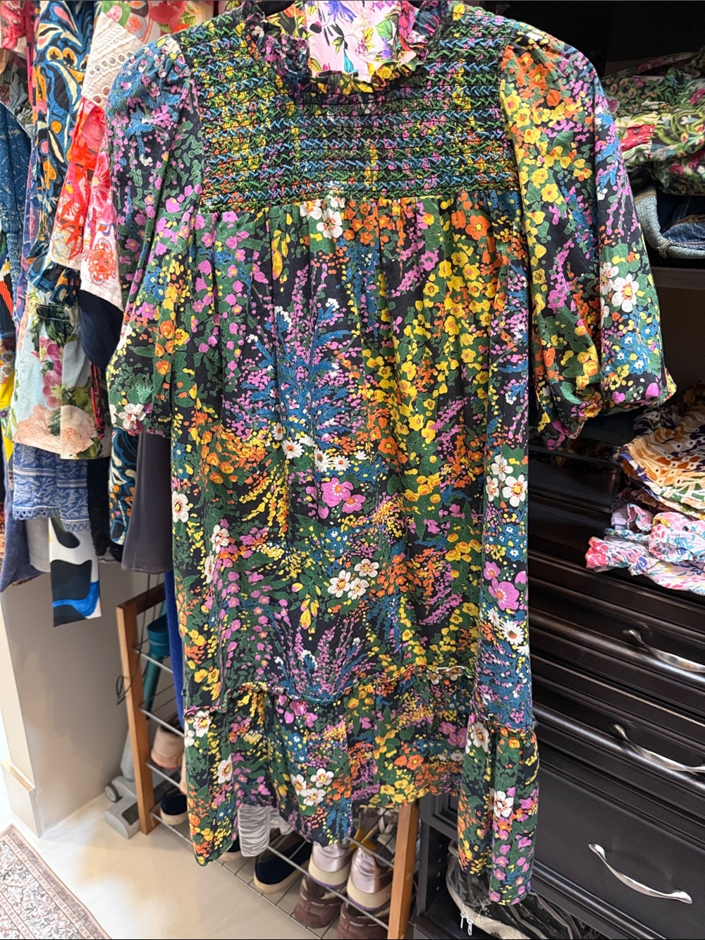 Banjanan Nicole Dress in Loki's Garden Black Size Medium